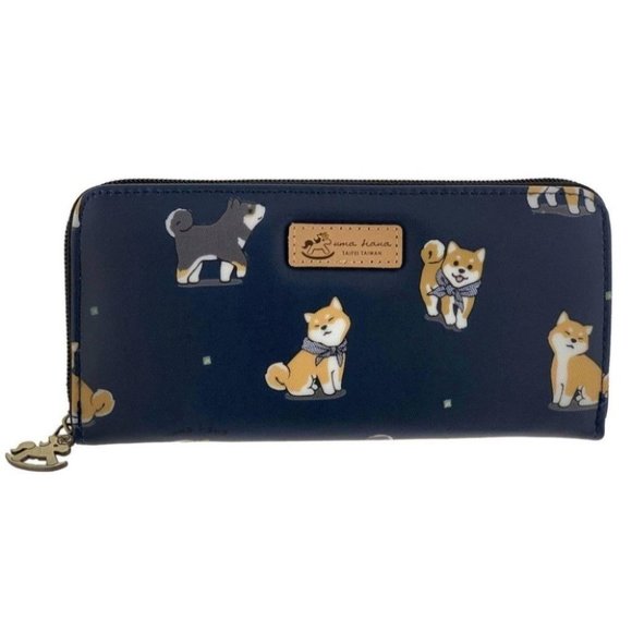 Uma Hana Handbags - Waterproof Shiba Long Wallet Fits Phone & Bills